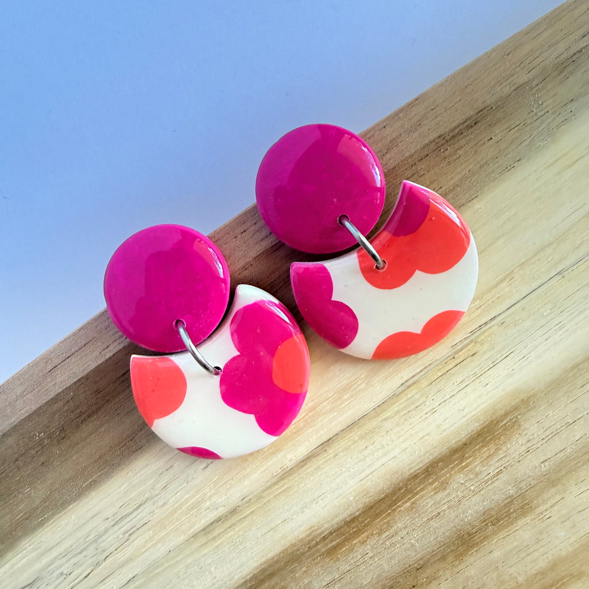 Flower Power circle dangles