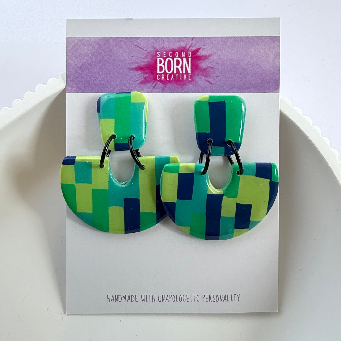 Build My Own World medium stud drop earrings