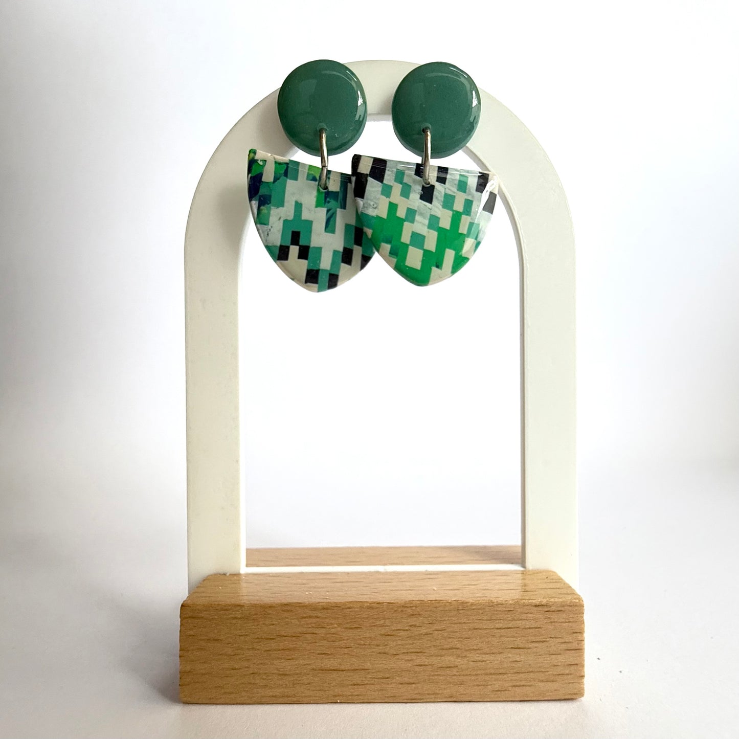 Build My Own World medium stud arrow dangle earrings