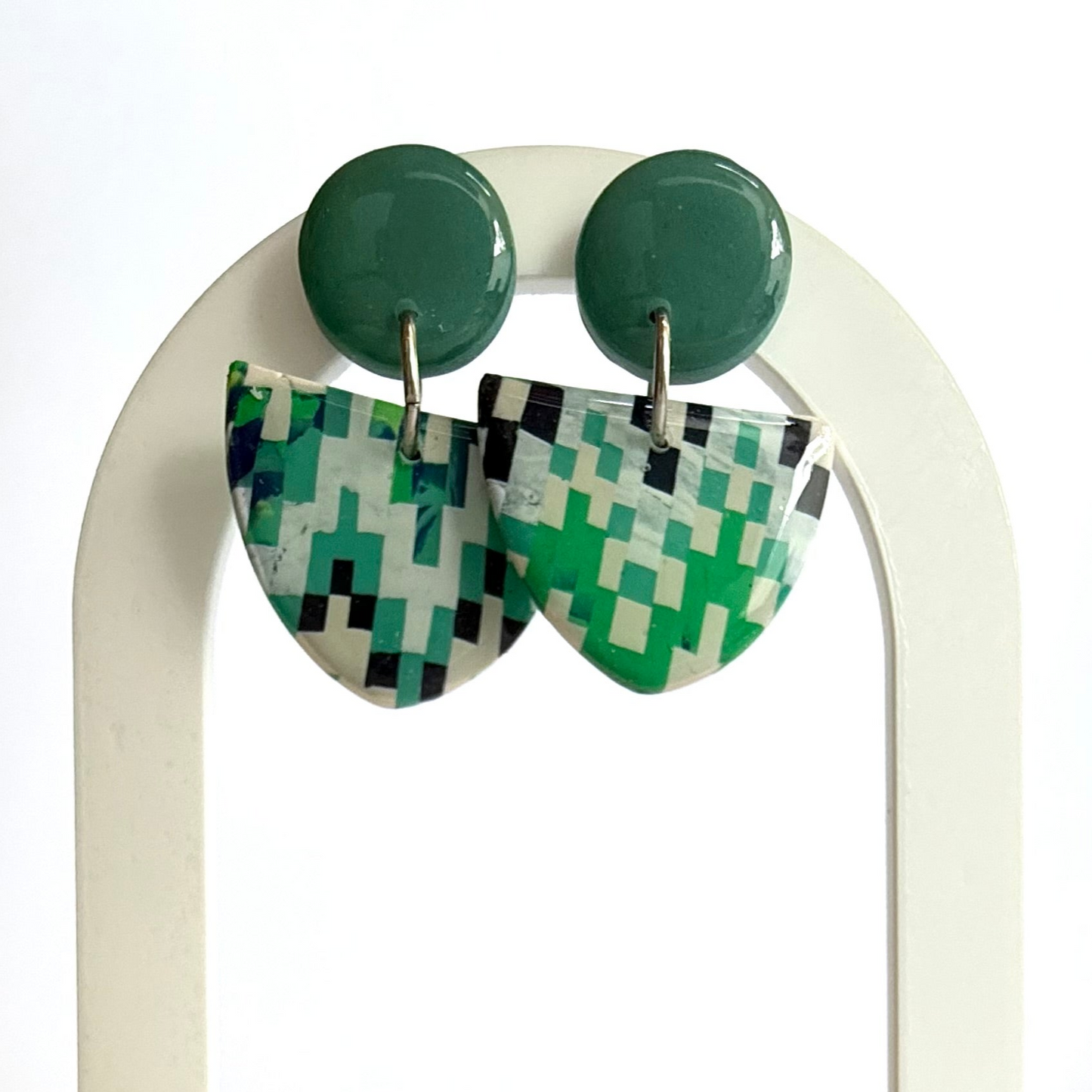 Build My Own World medium stud arrow dangle earrings