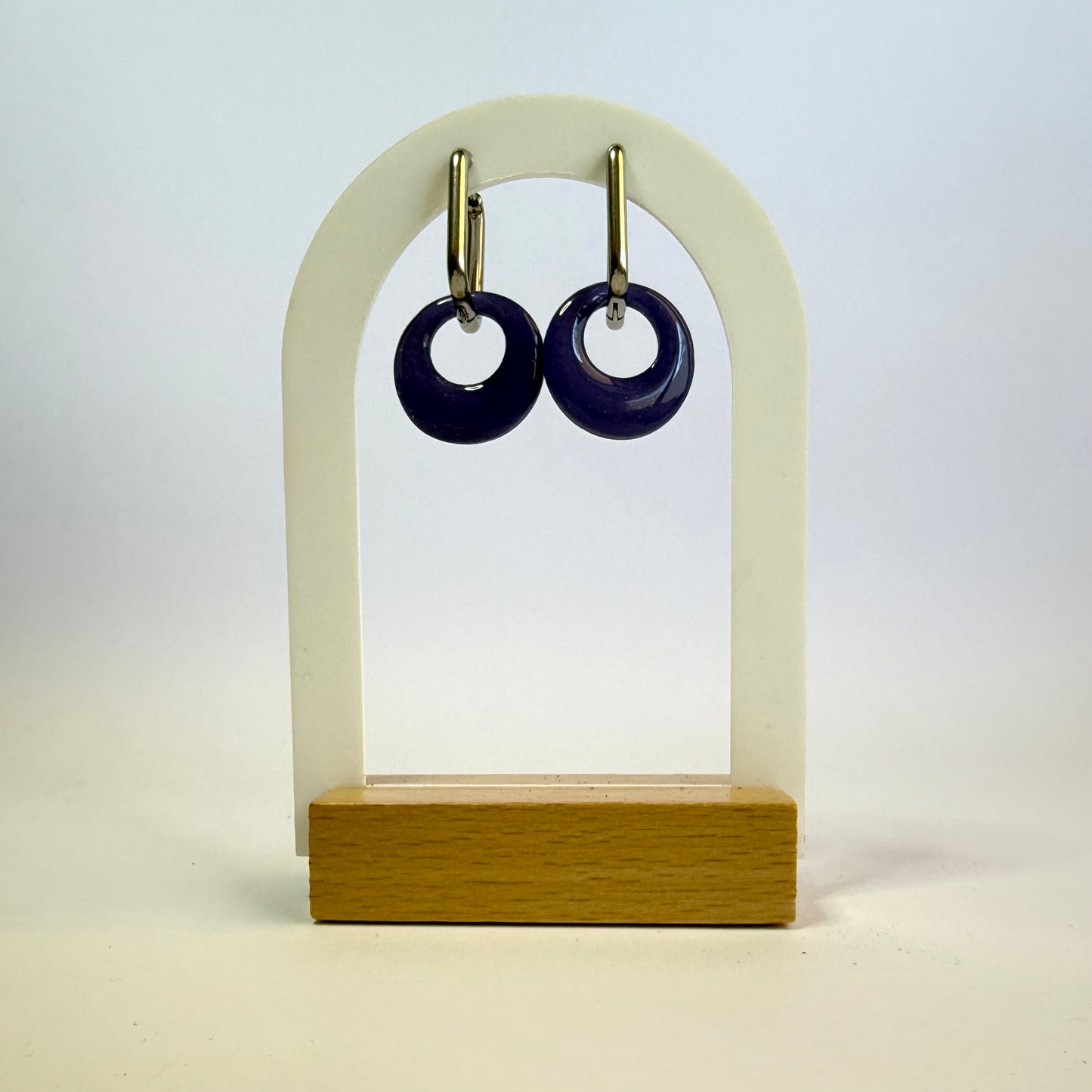 Flowers in Bloom hoop dangles