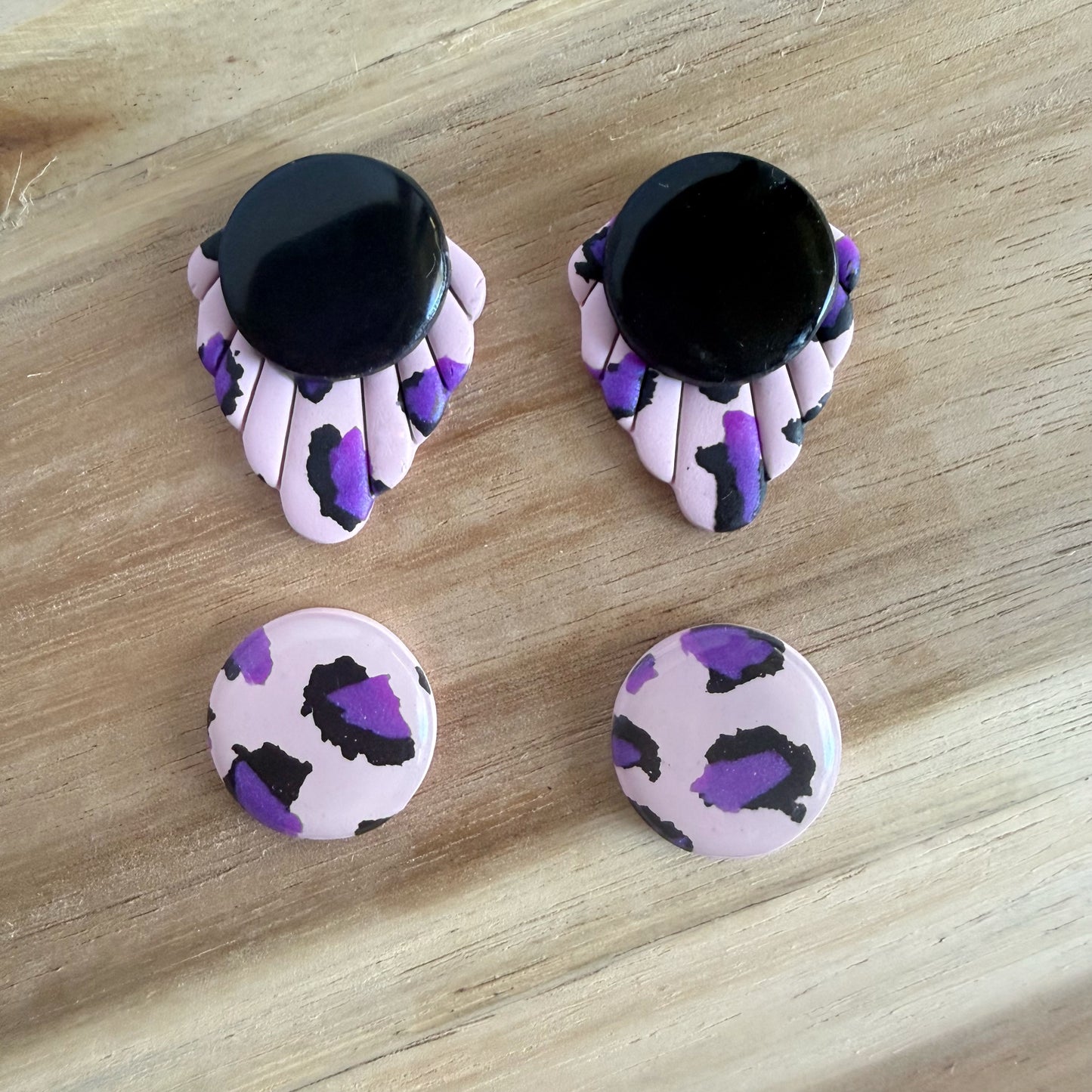 Lazy Leopard statement studs