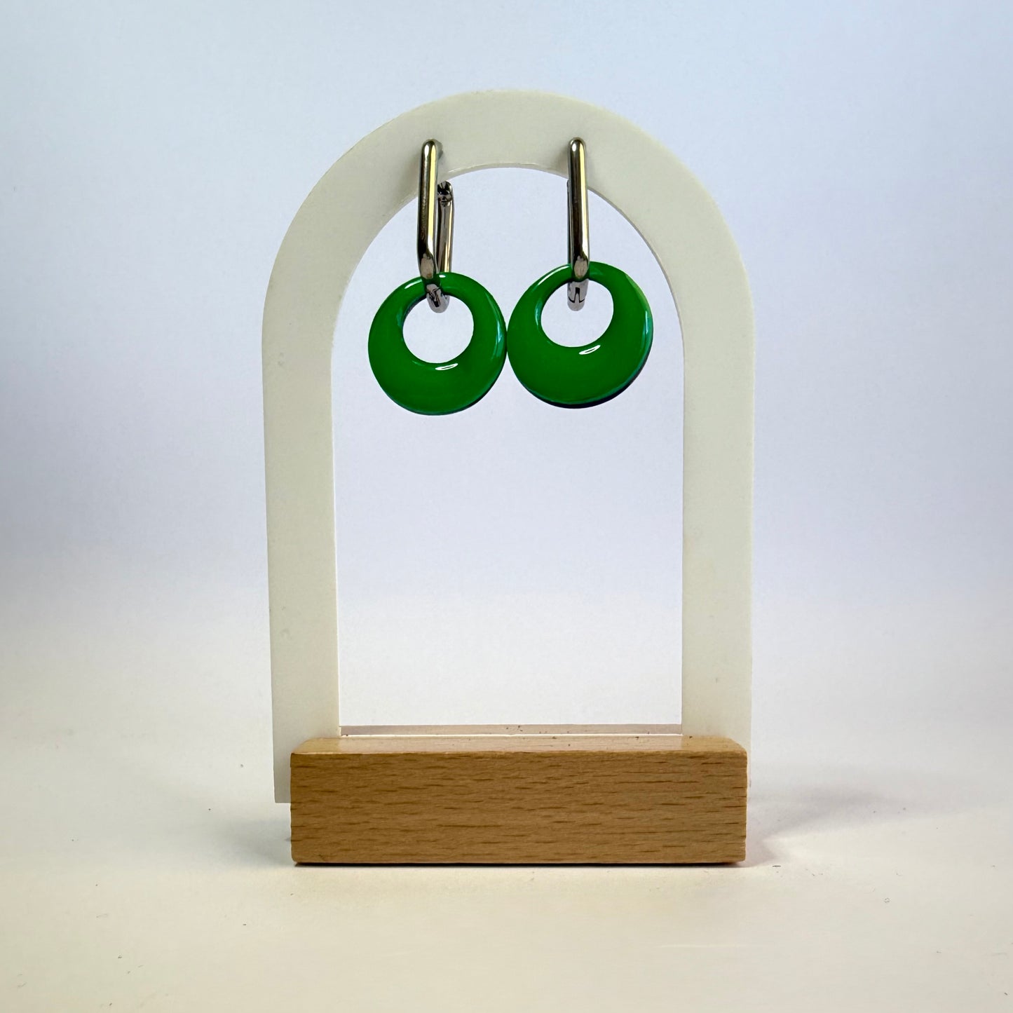 We're All Mad hoop dangles