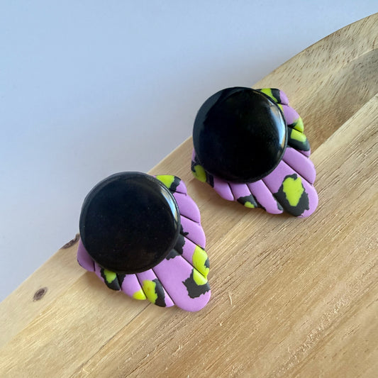 Super Leopard extra statement studs