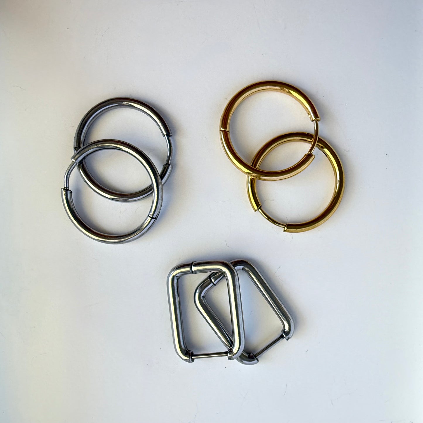 Silver Hoops