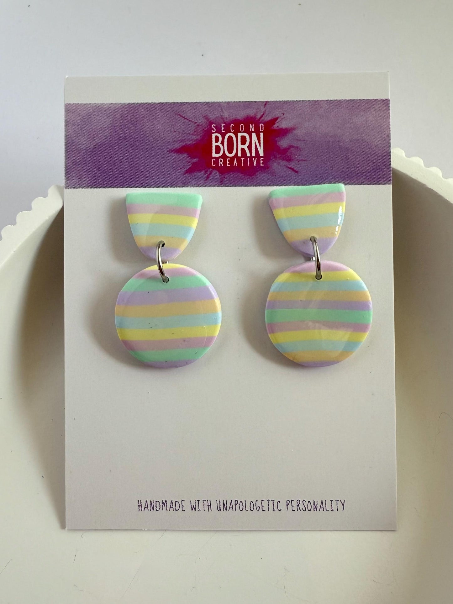Rainbow Relish petite stud dangle earrings