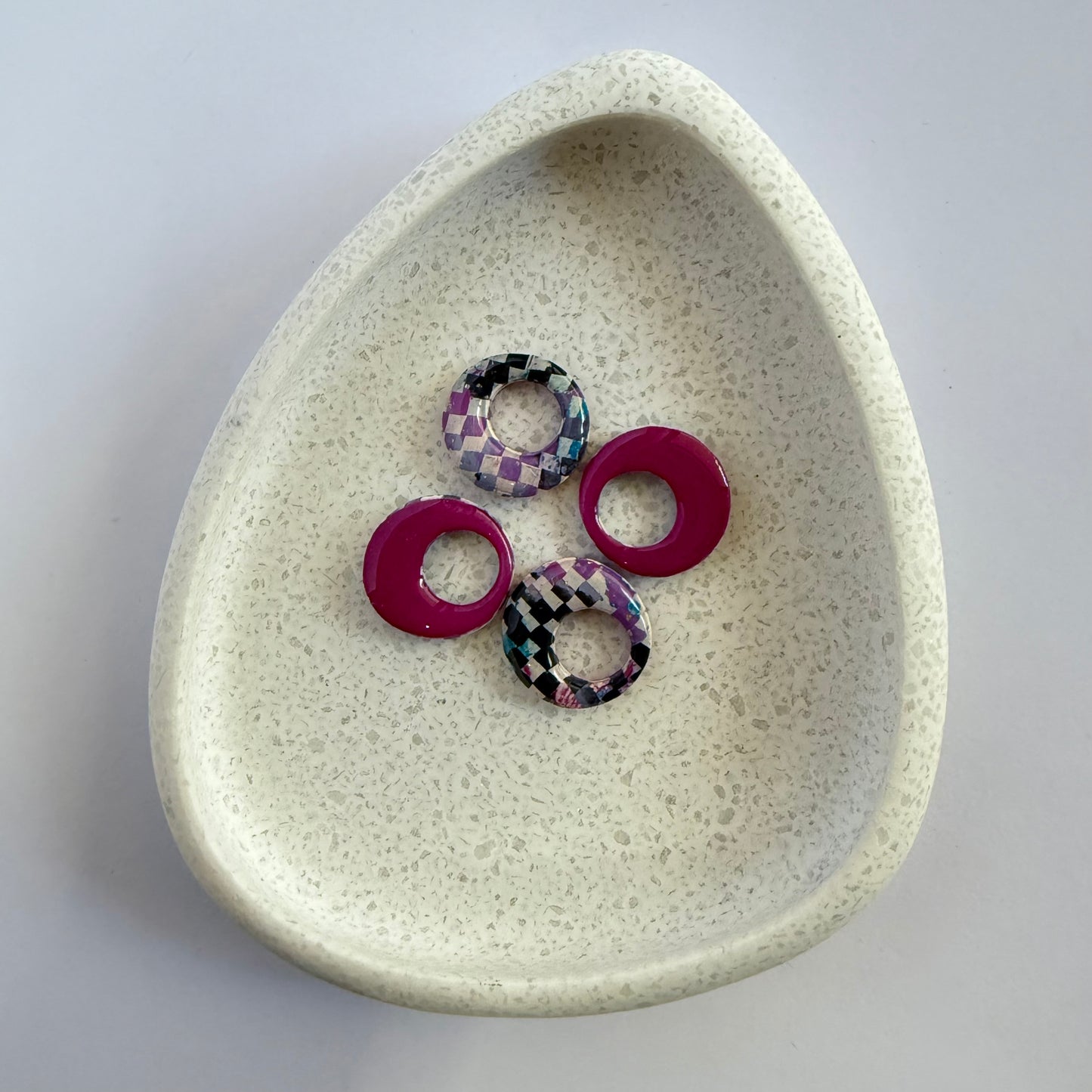A-mazed hoop dangles