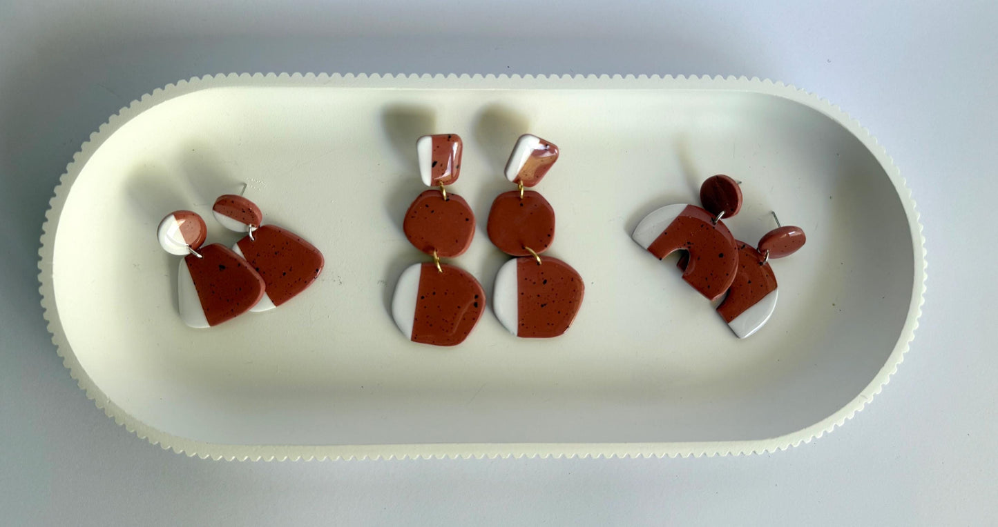 Down to Earth medium stud dangle earrings