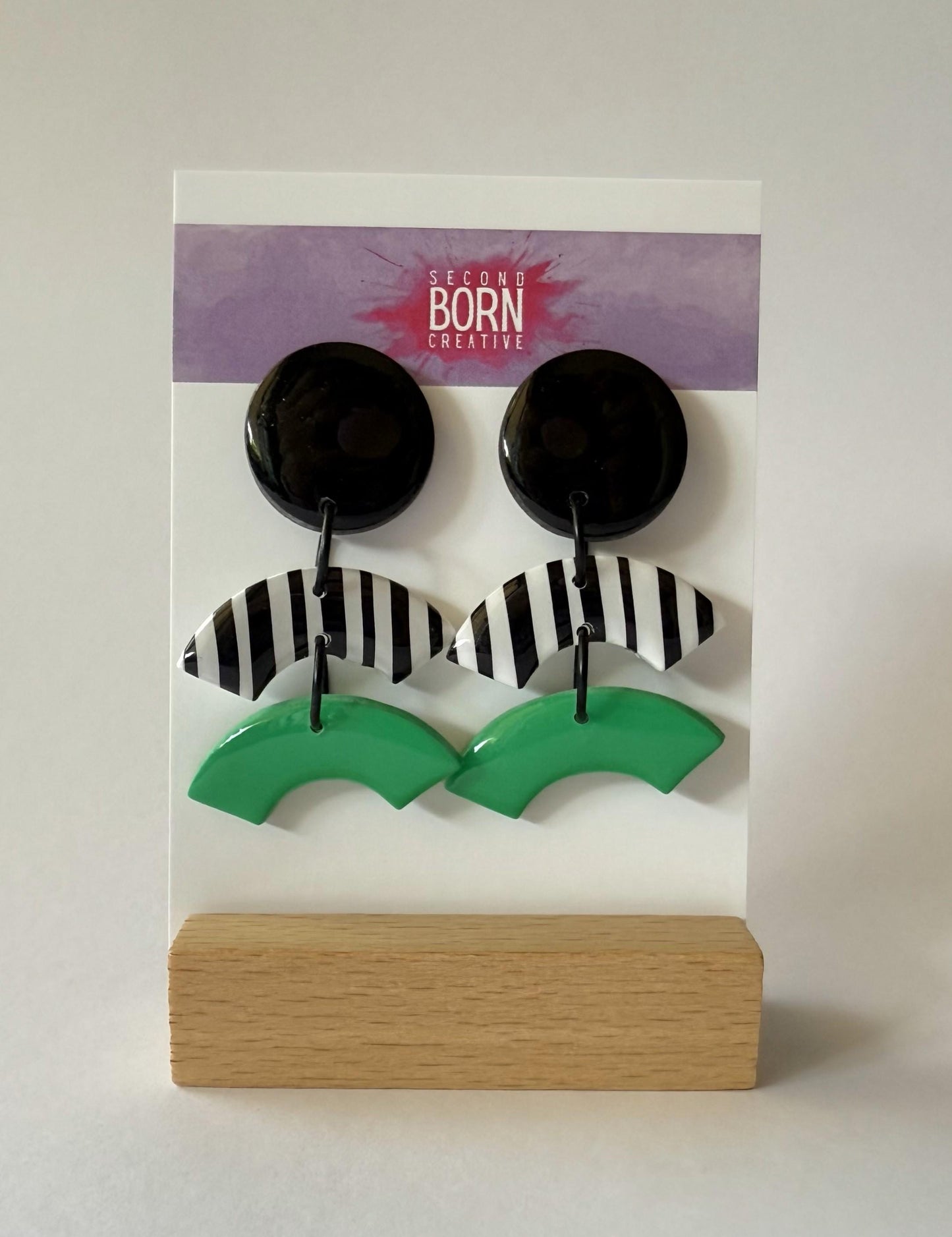 Mane Event medium stud dangle earrings - Second Born Creative