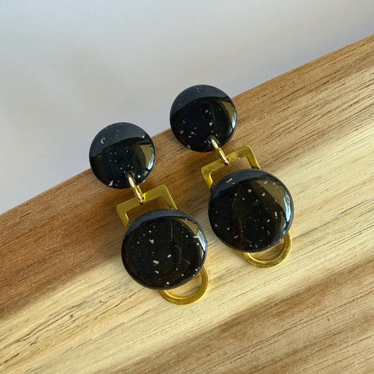 Golden Hour dangles (Black)