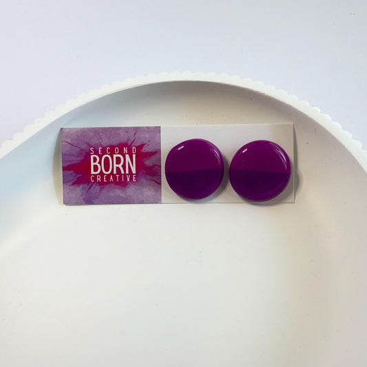 Fearless two tone statement studs - Second Born Creative