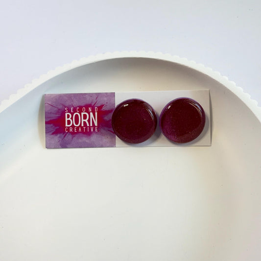 Fearless iridescent statement studs - Second Born Creative