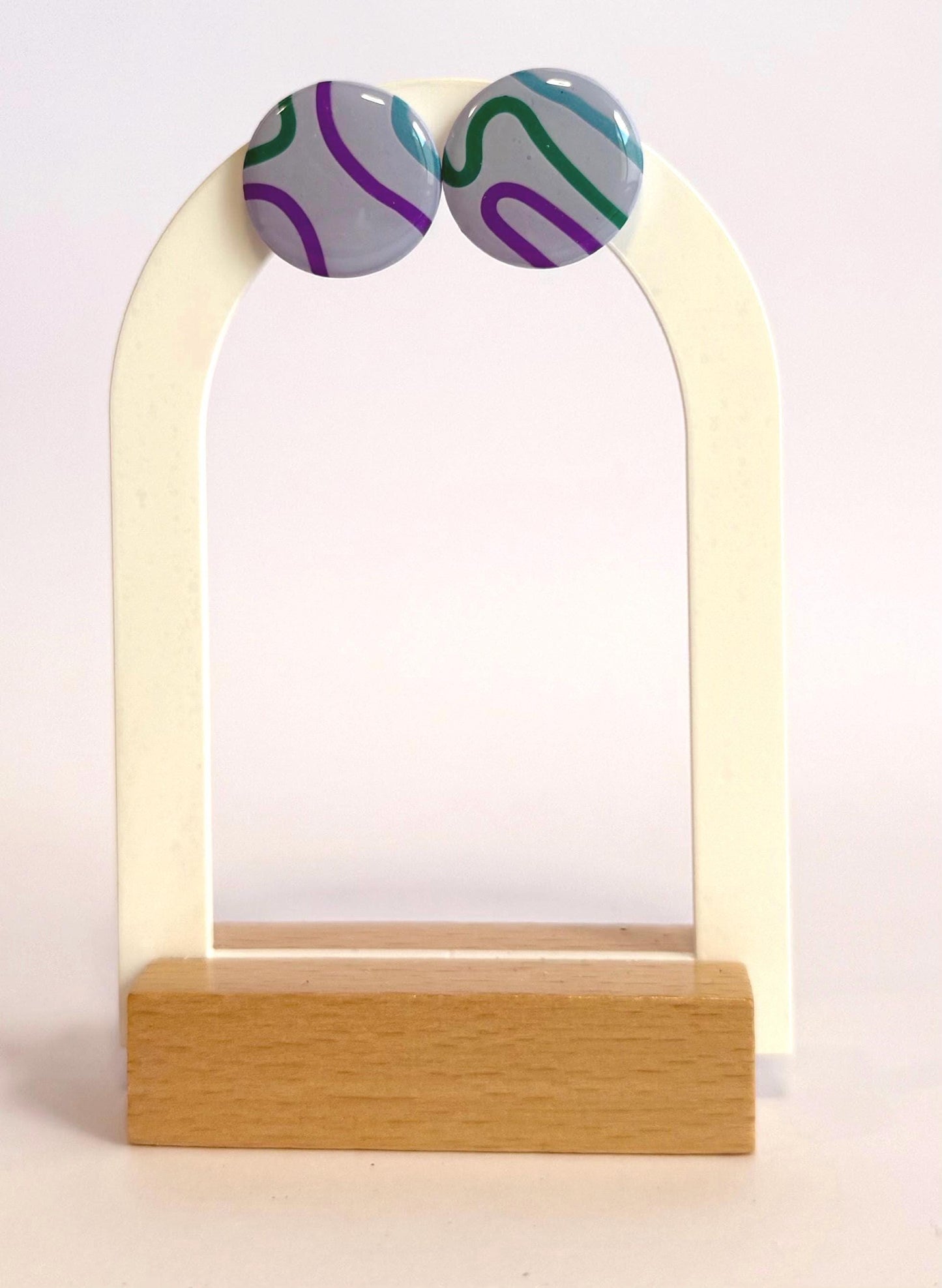 Get Your Squiggle On statement studs - Second Born Creative