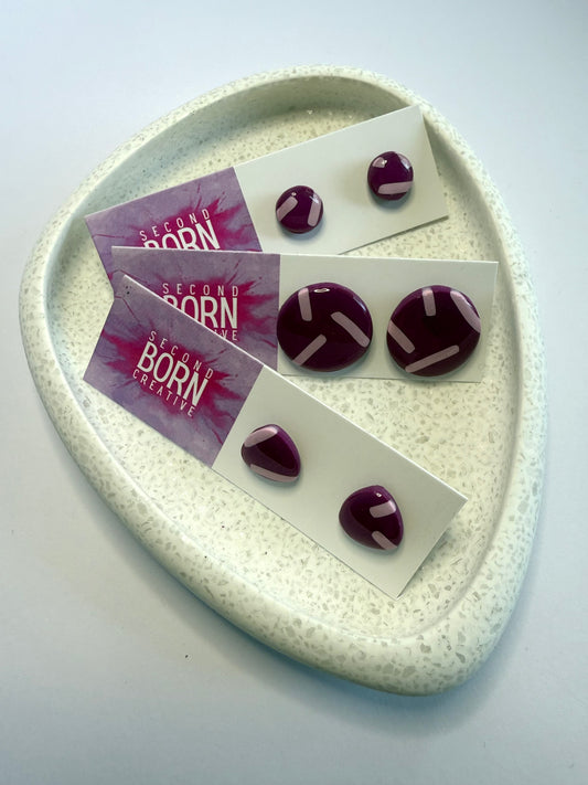 Donut Ask Me That statement studs