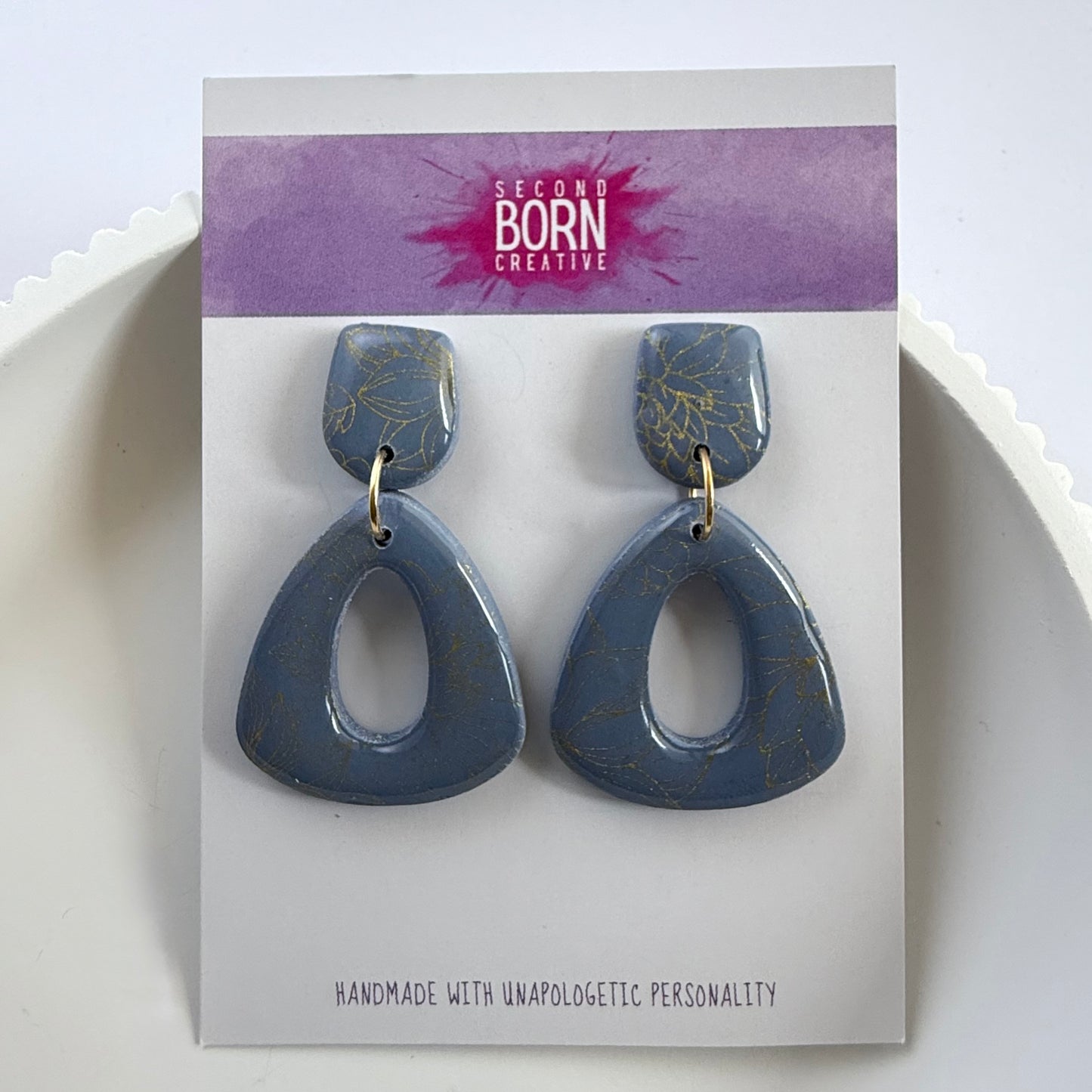 Flowers in Bloom medium stud dangle earrings