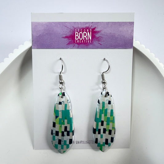 Build My Own World medium hook dangle earrings - Second Born Creative