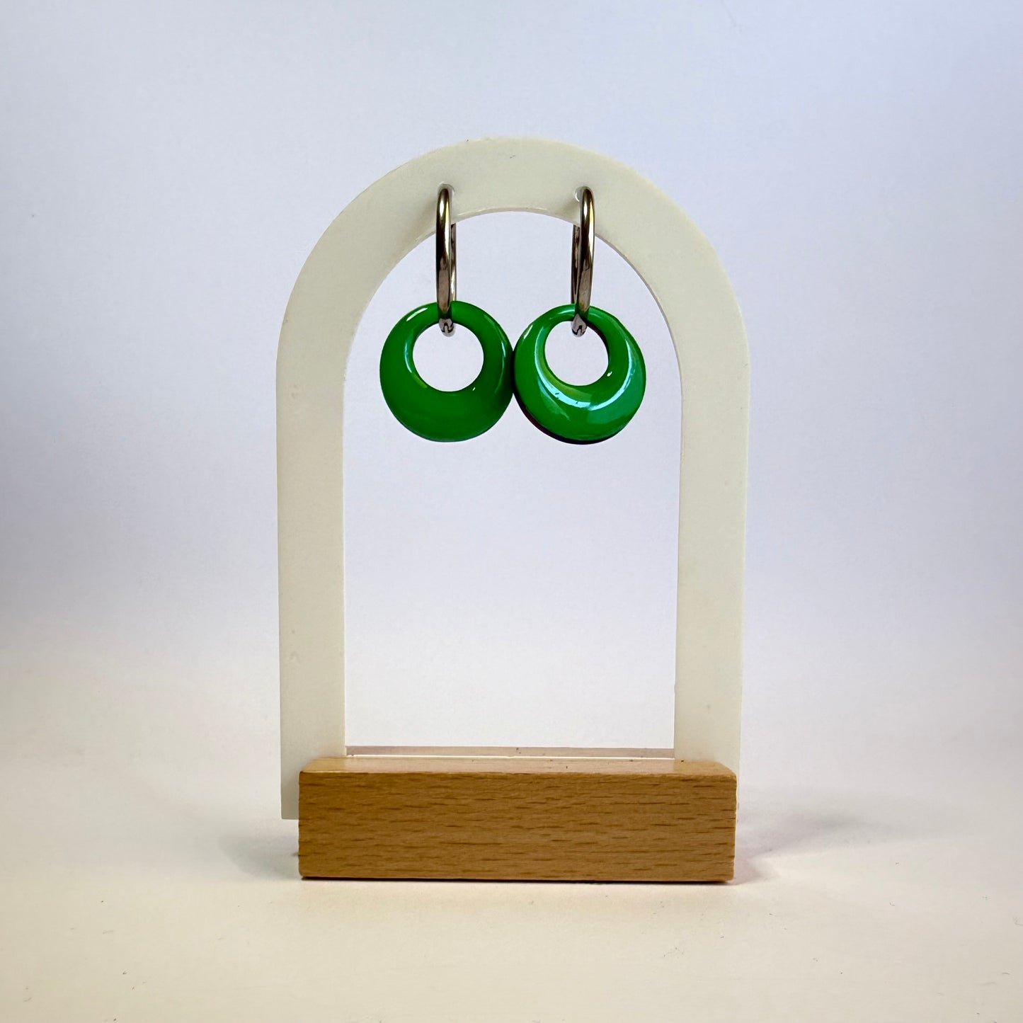 We're All Mad hoop dangles