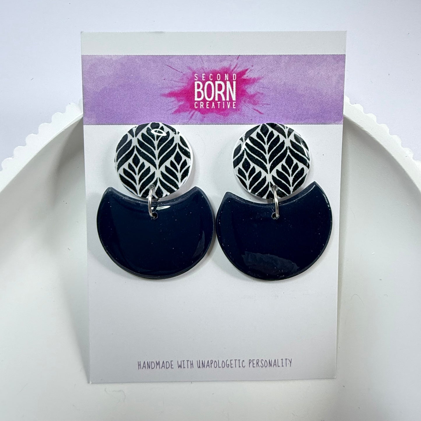 Adventure of a Lifetime medium stud dangle earrings - Second Born Creative