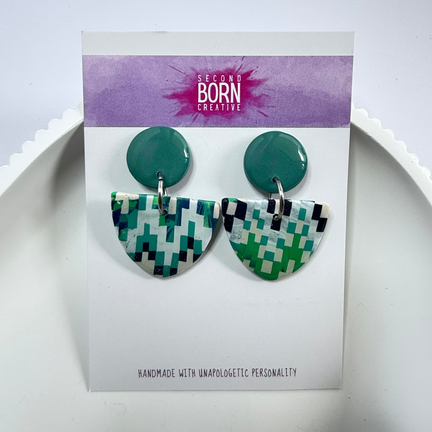 Build My Own World medium stud arrow dangle earrings