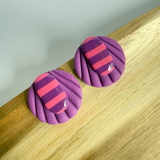 Confetti Chaos extra statement studs - circle