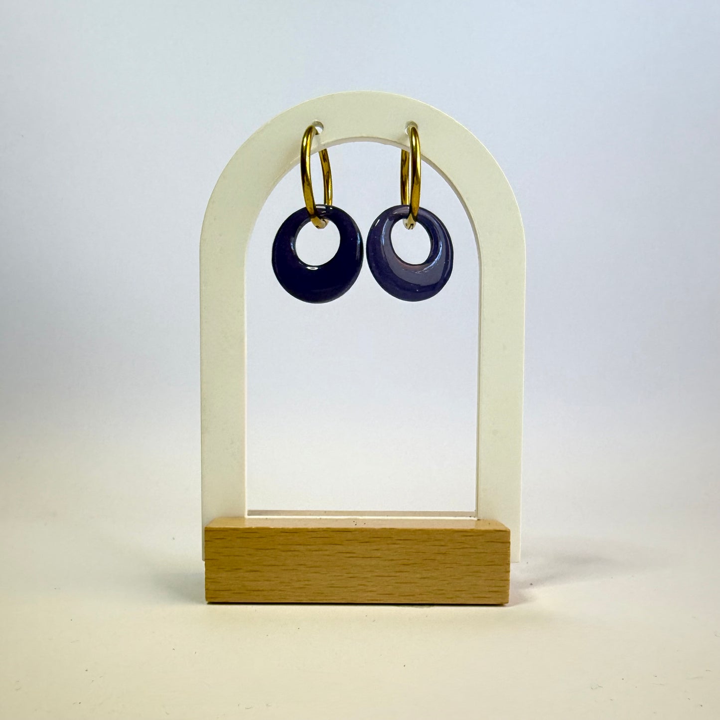 Flowers in Bloom hoop dangles