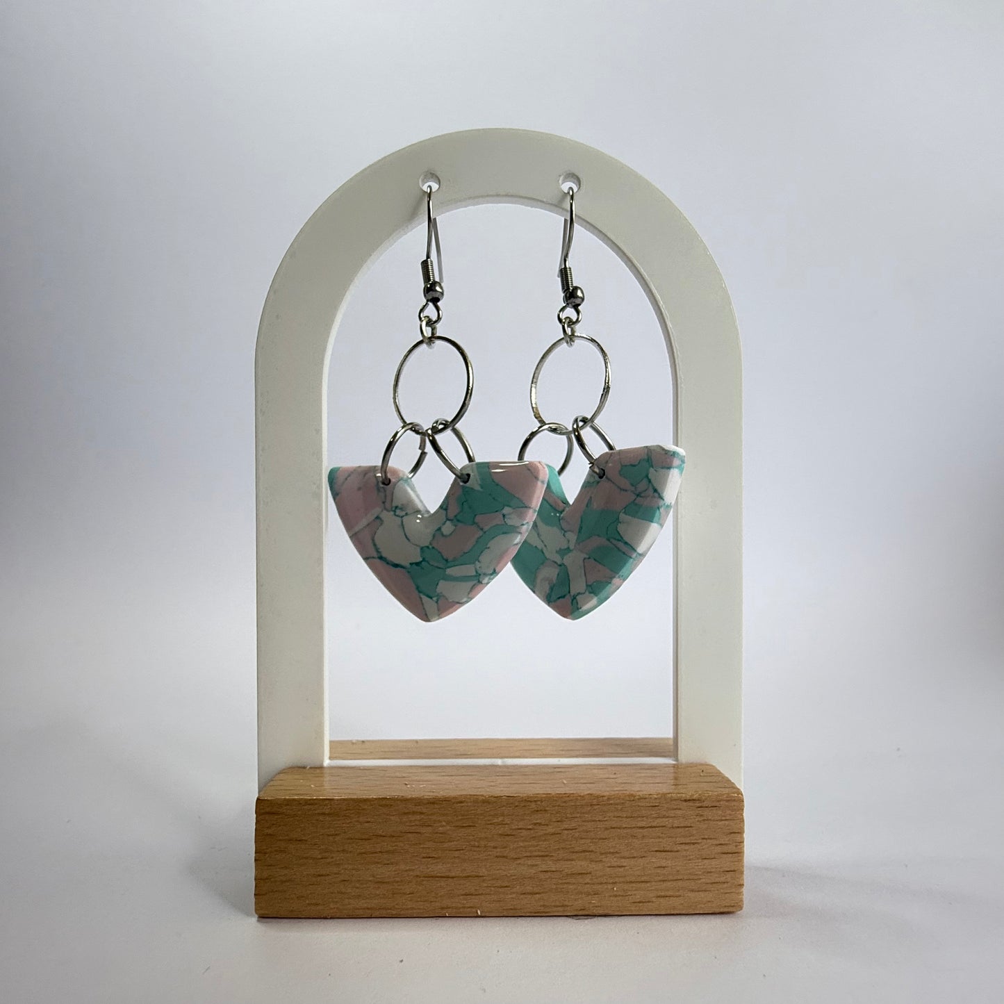 Pastel Princess large hook dangle earrings
