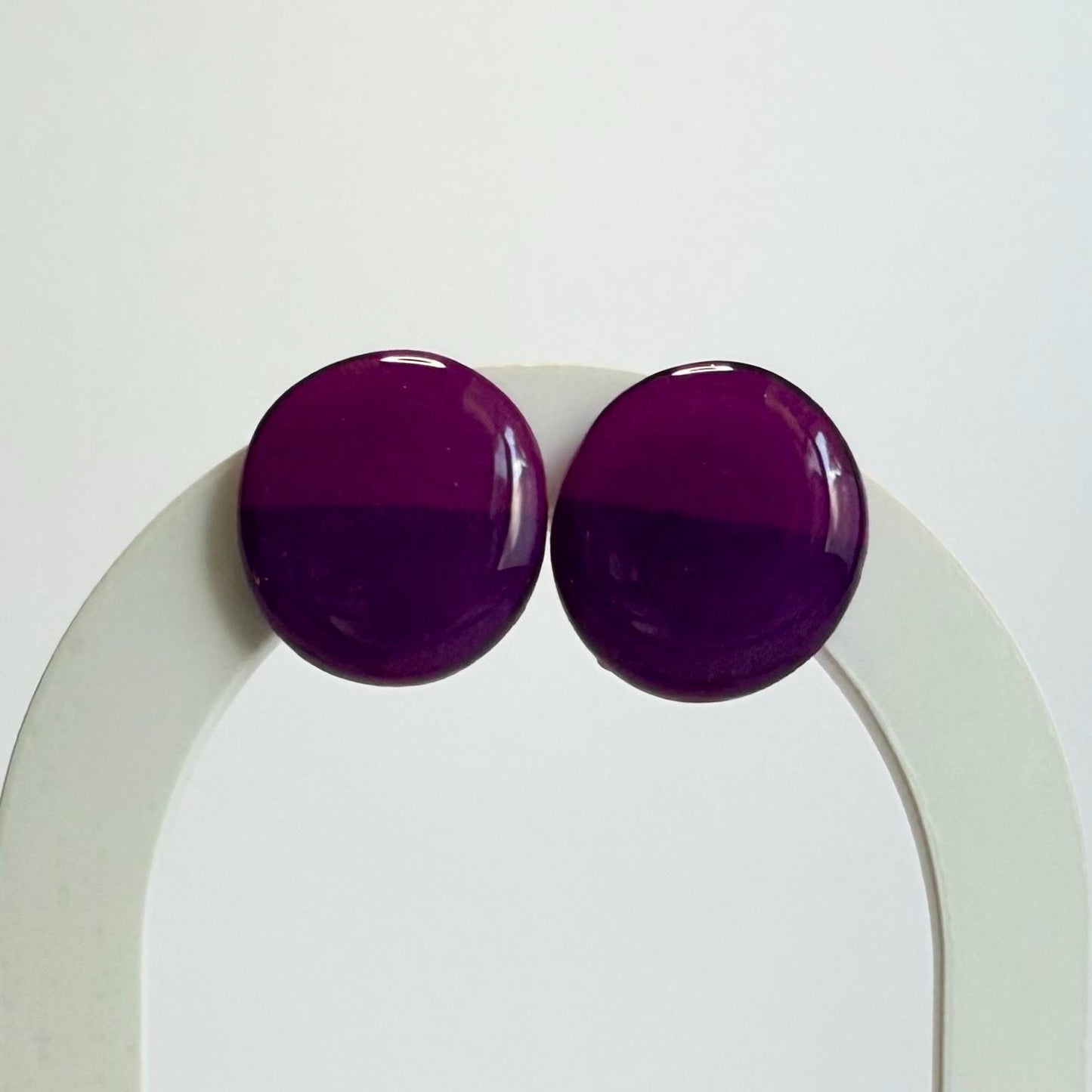 Fearless two tone statement studs - Second Born Creative
