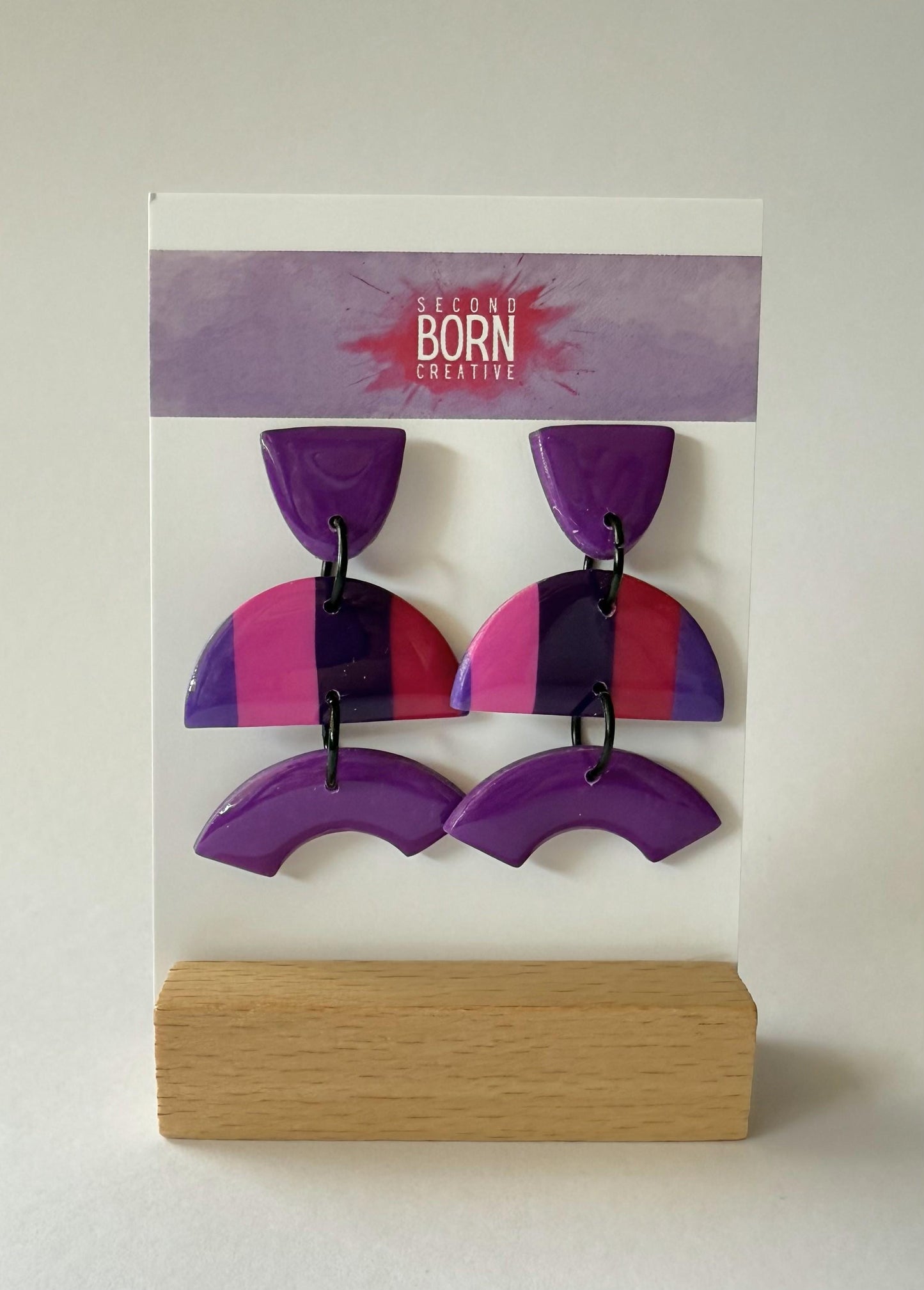 Punked! medium stud dangle earrings