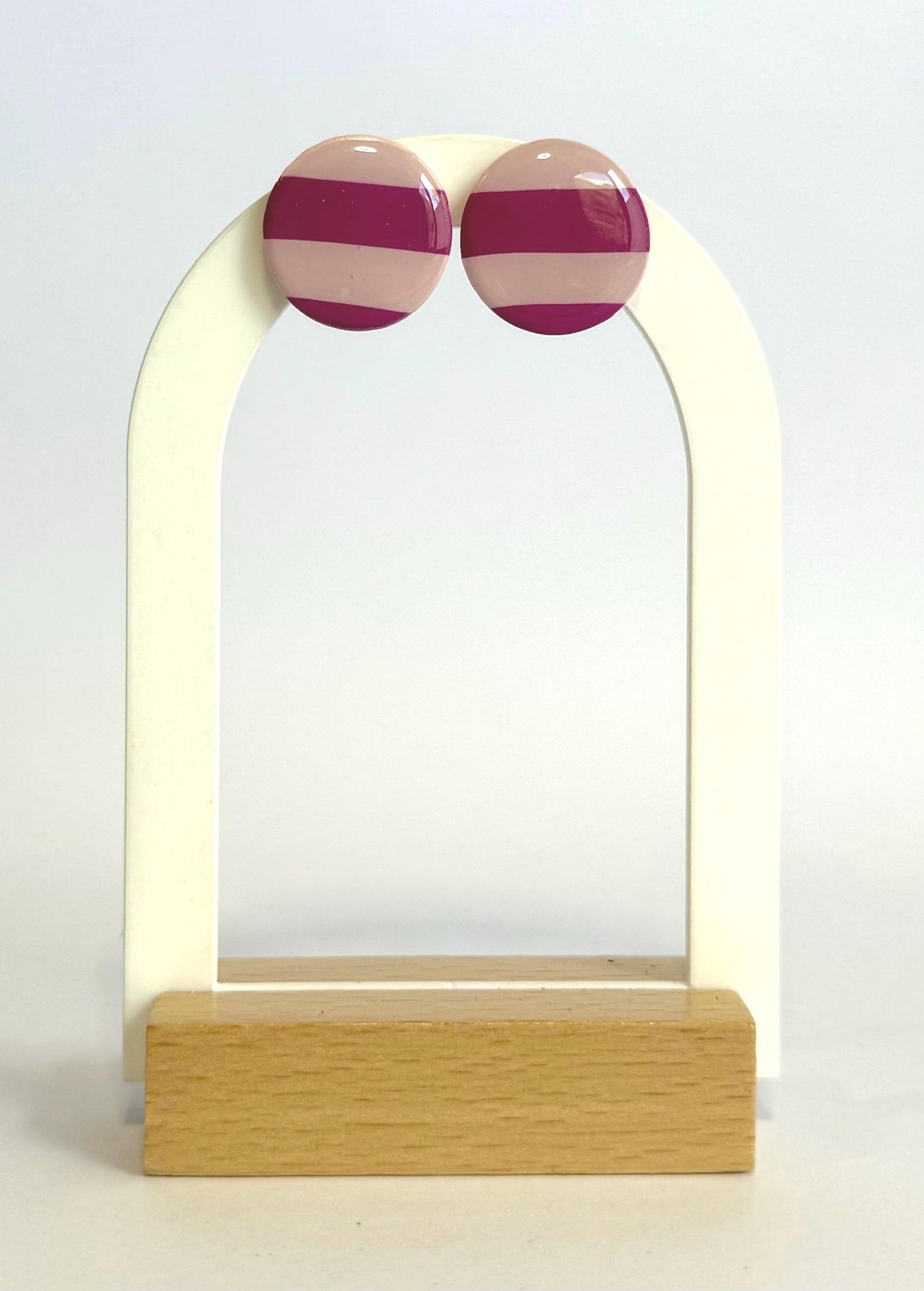 Musk Be Nice statement studs - striped or plain