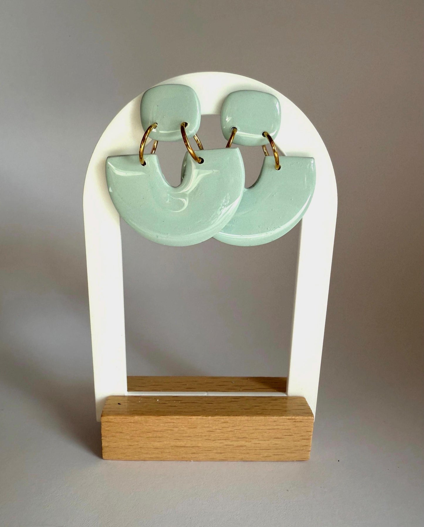 Feeling Blue-tiful medium stud drop earring - Second Born Creative