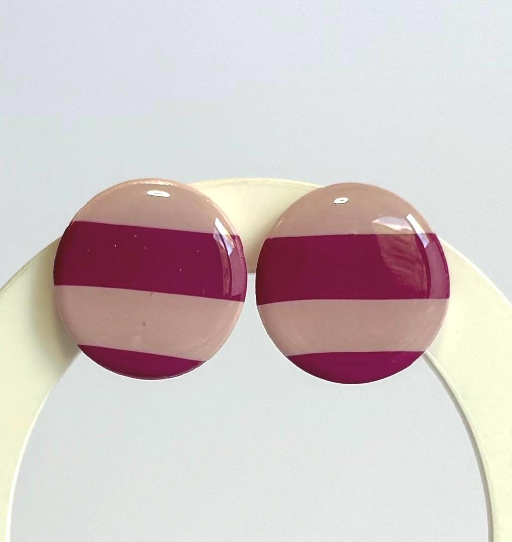 Musk Be Nice statement studs - striped or plain