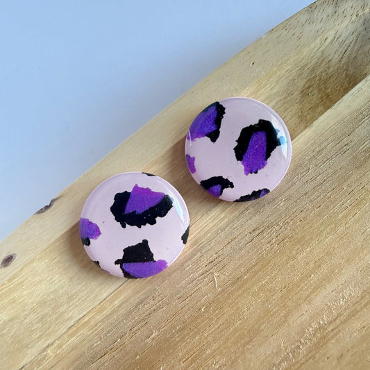 Lazy Leopard statement studs