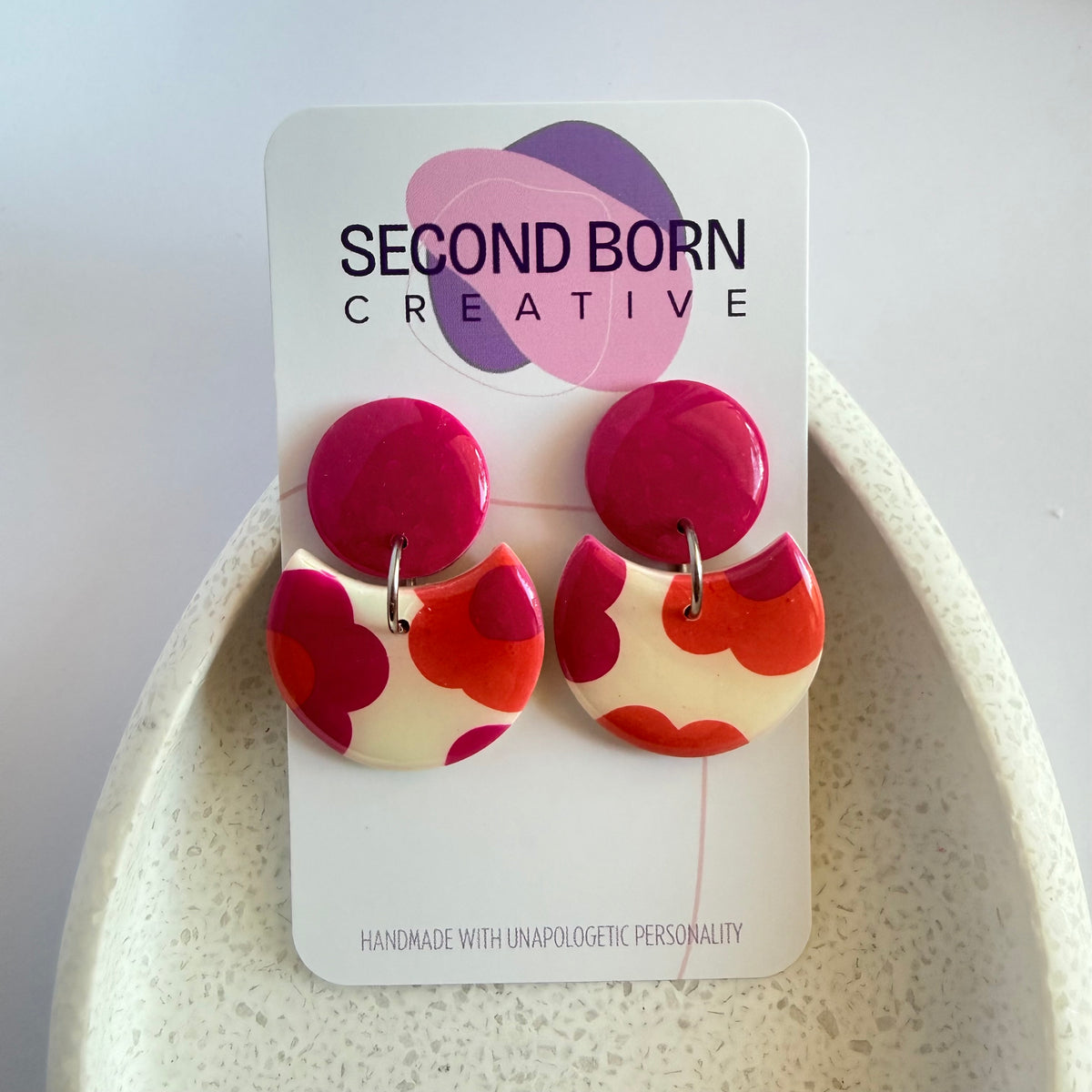 Flower Power circle dangles
