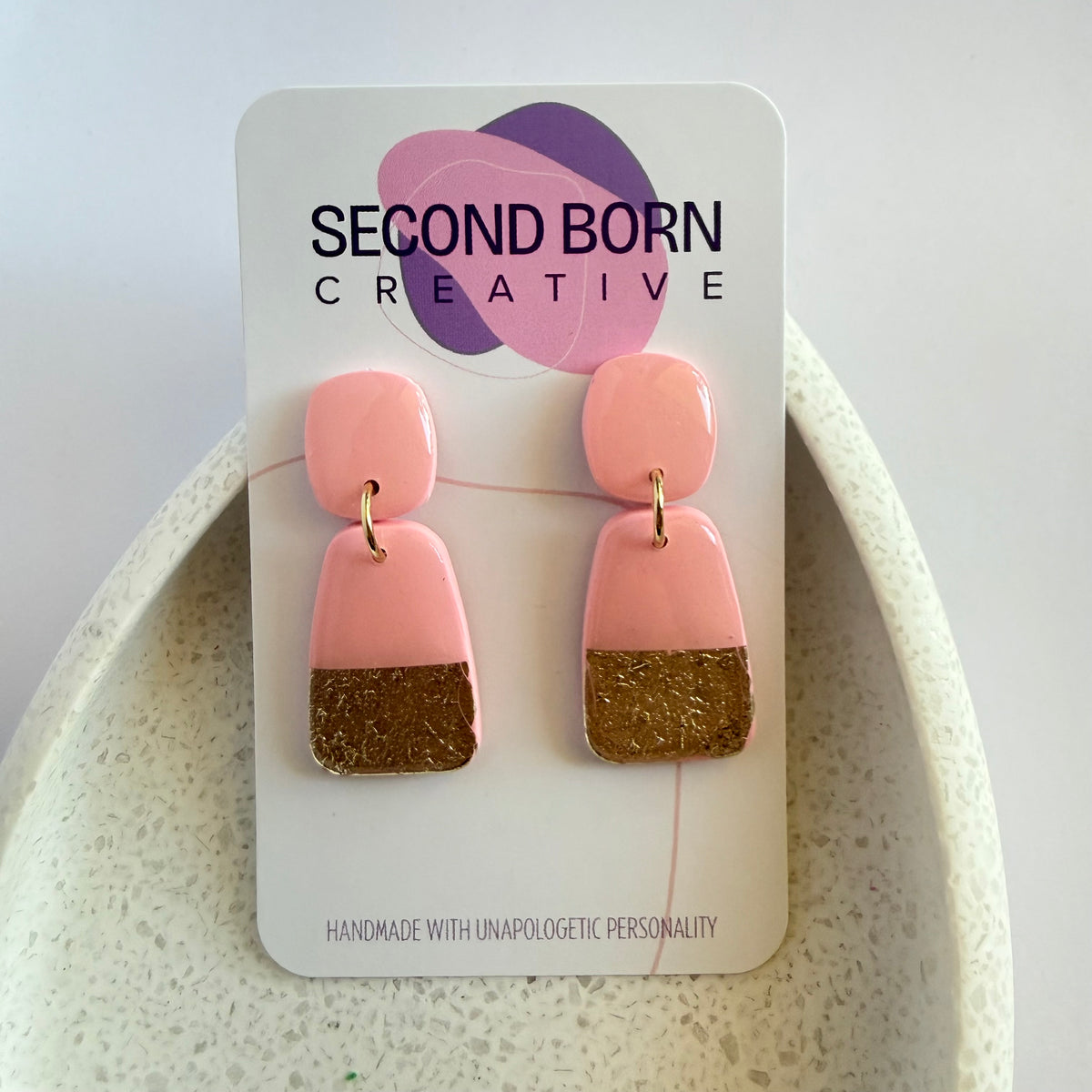 Dipped dangles (pink)
