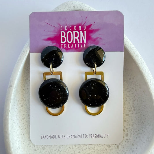Golden Hour dangles (Black)