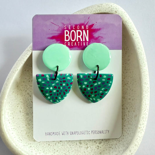Spot’s Happening mint stud dangles