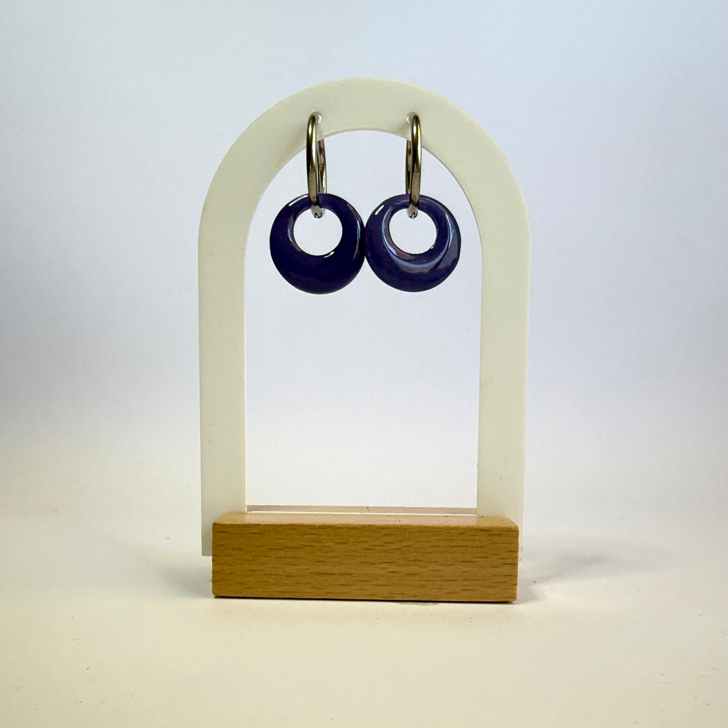 Flowers in Bloom hoop dangles