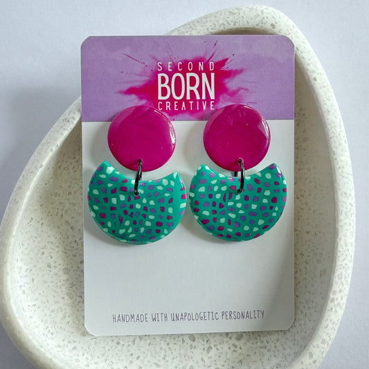 Spot’s Happening pink stud dangles