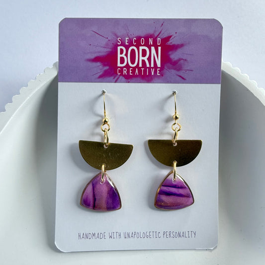 Royal hook dangles (gold semi accent)