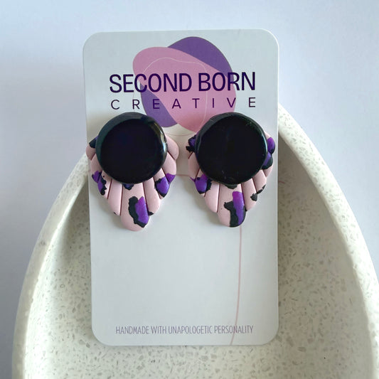 Lazy Leopard extra statement studs