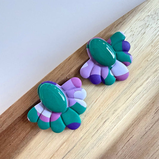 Forever teal extra statement studs