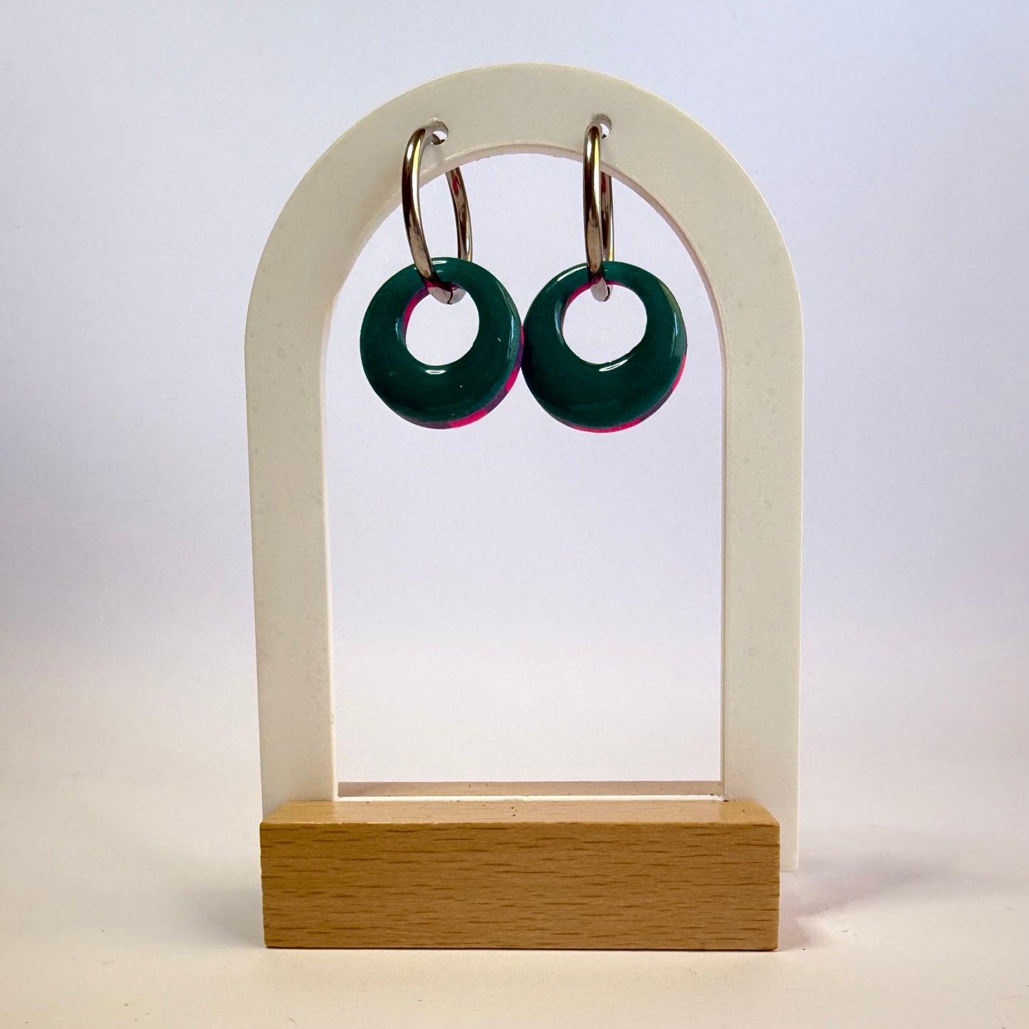 Wait and See hoop dangles