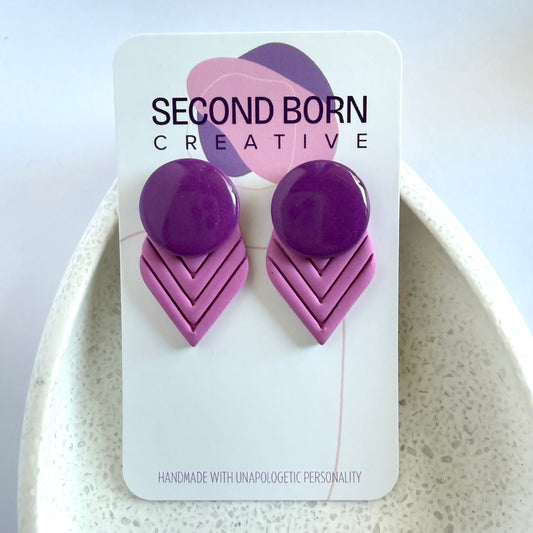 Strawberry Fizz extra statement studs