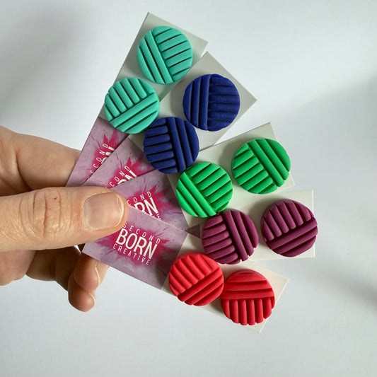 Bring It statement studs - five colours