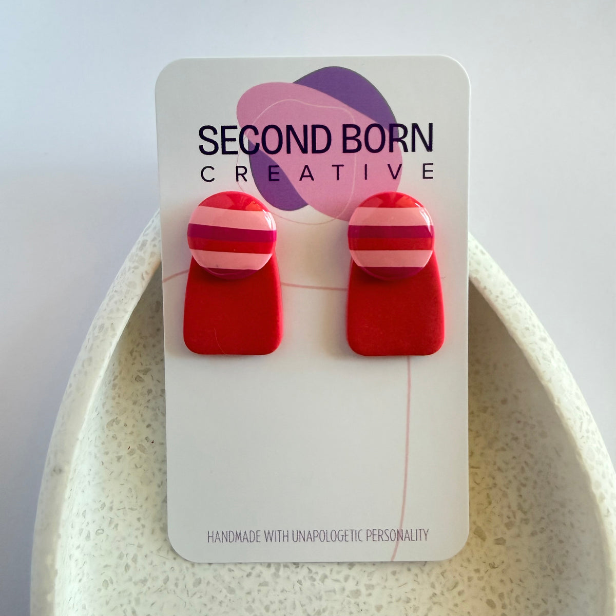 Fizzed extra statement studs (circle)