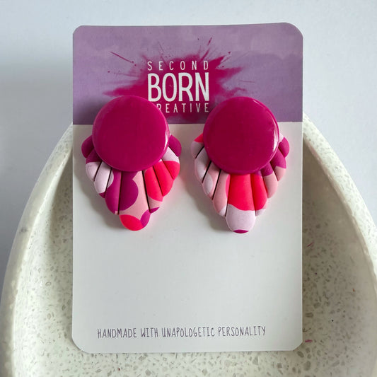 Flamingo Fun extra statement studs