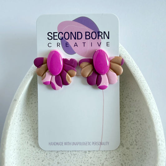 Yes Girl bubblegum statement studs