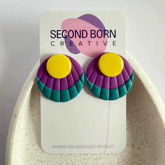 Rainbow Rebel extra statement studs