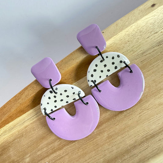 Going Dotty dangles (purple)