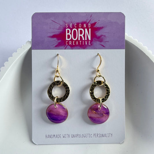 Royal hook dangles (hammered gold accent)